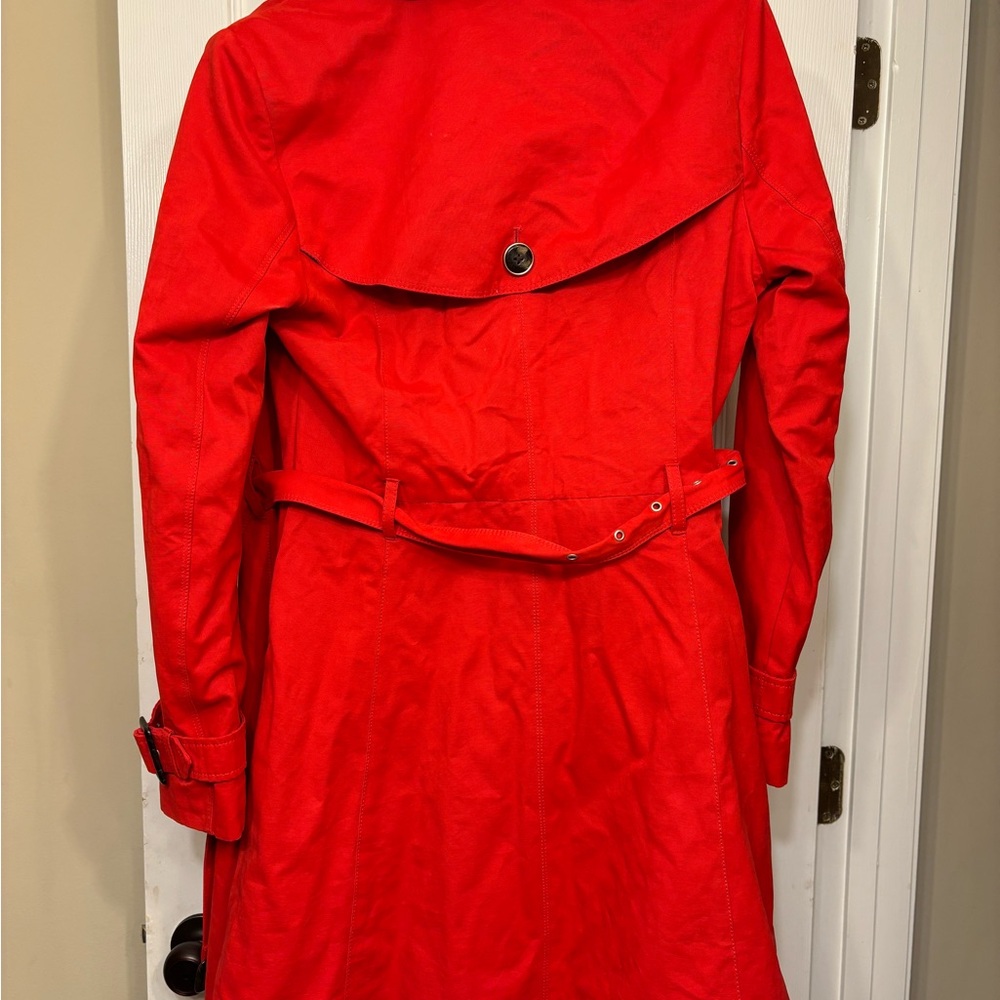 Black rivet size medium rain jacket long